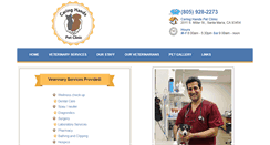 Desktop Screenshot of caringhandspetclinic.com